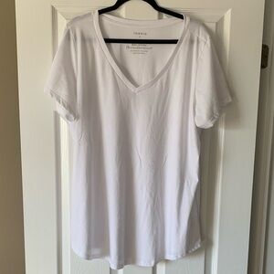 Torrid Classic White V-Neck Tee